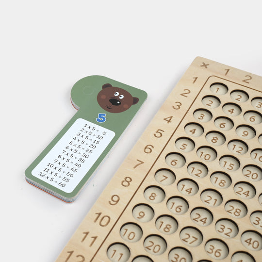 Wooden Multiplication Board Game 12x12