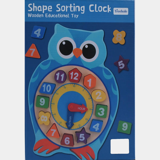 Wooden Shape Sorting Clock