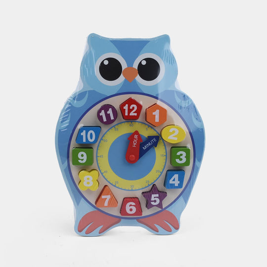 Wooden Shape Sorting Clock