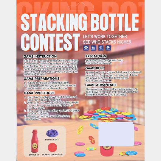 Stacking Bottle Contest
