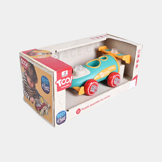 Tool Assembly Puzzle Race Car / Inertia Toy Car Set