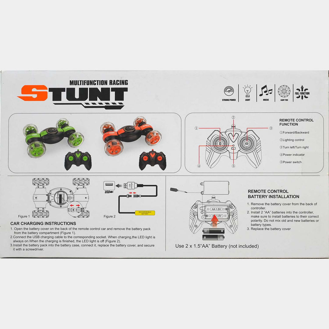 Multifunction Stunt Car With Light & Music For Kids