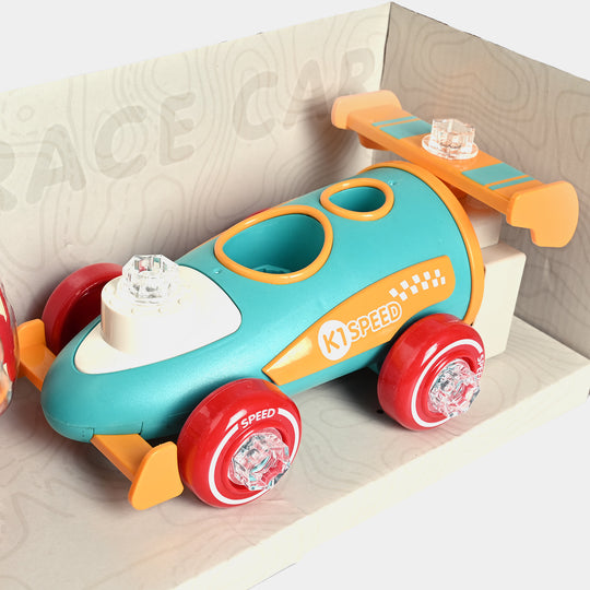 Tool Assembly Puzzle Race Car / Inertia Toy Car Set