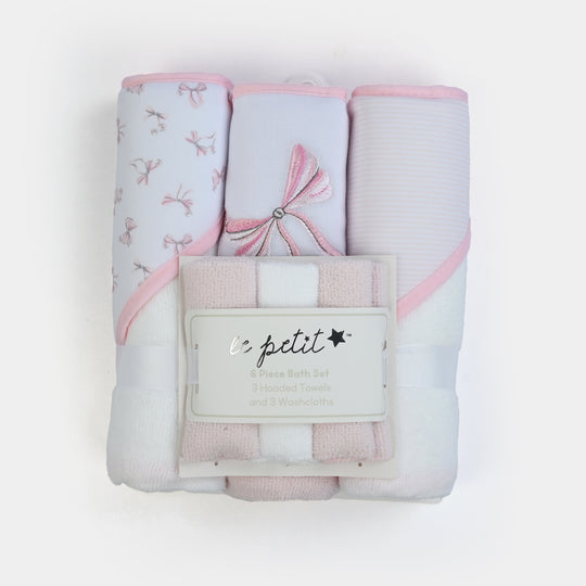 6-Piece Baby Bath & Face Towel Set
