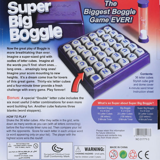 Super Big Boggle Spelling Game