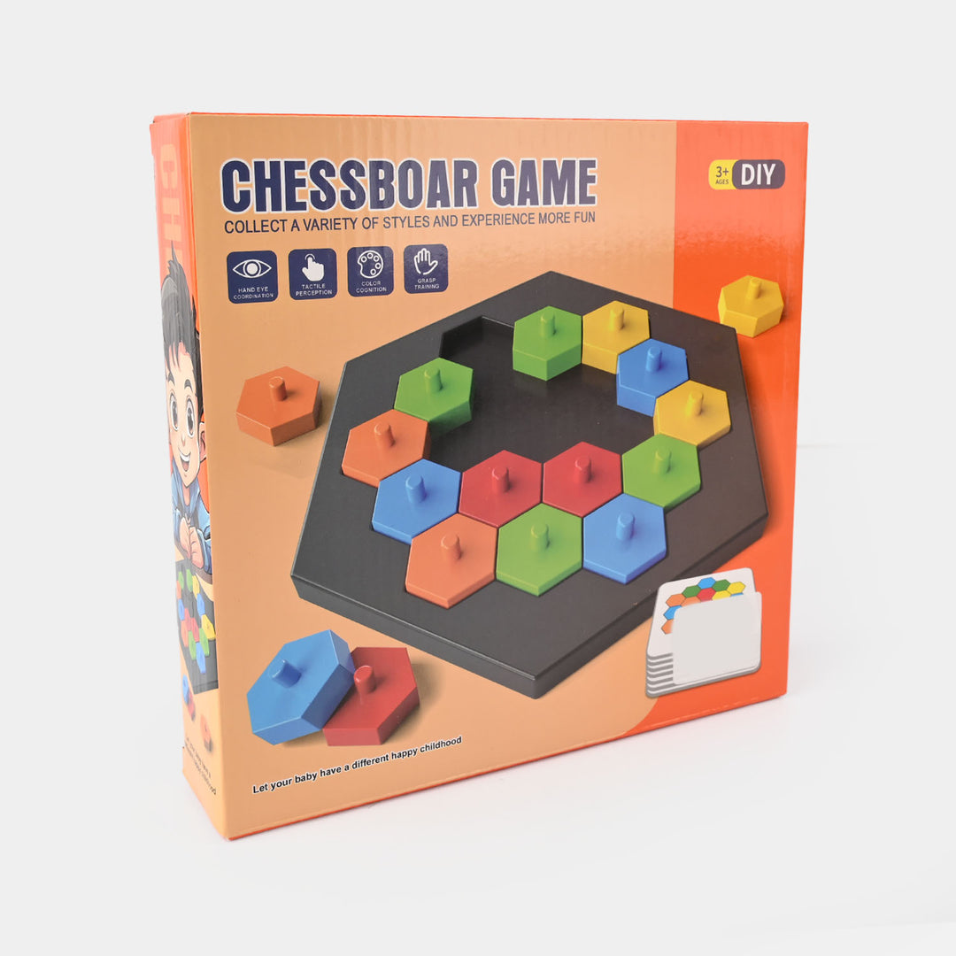 DIY Chessboard Game – Colorful Strategy Puzzle Toy for Kids