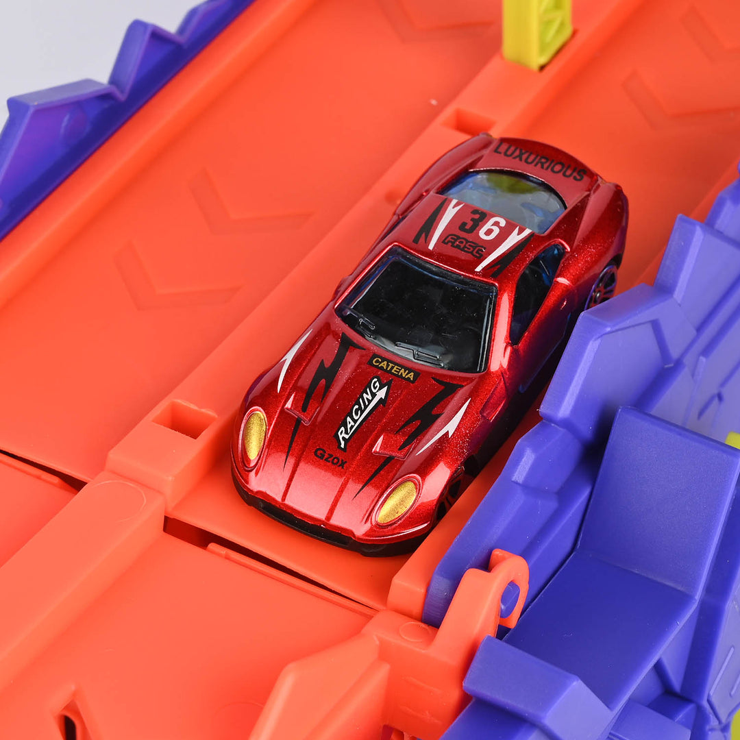 Triceratops Deformation Dino Track with Alloy Cars
