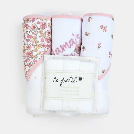 6-Piece Baby Bath & Face Towel Set