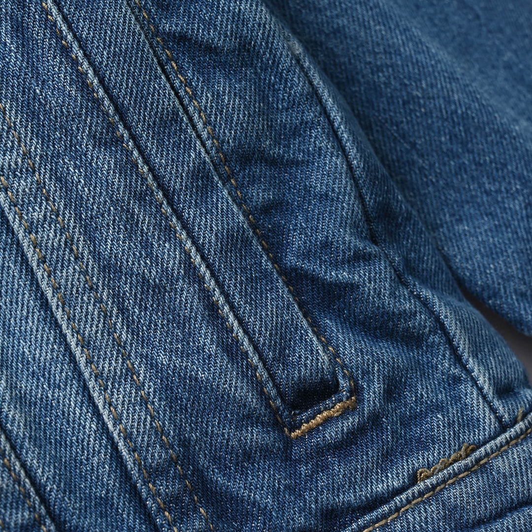 Boys Denim Stretch Jacket Spidey-Mid Blue