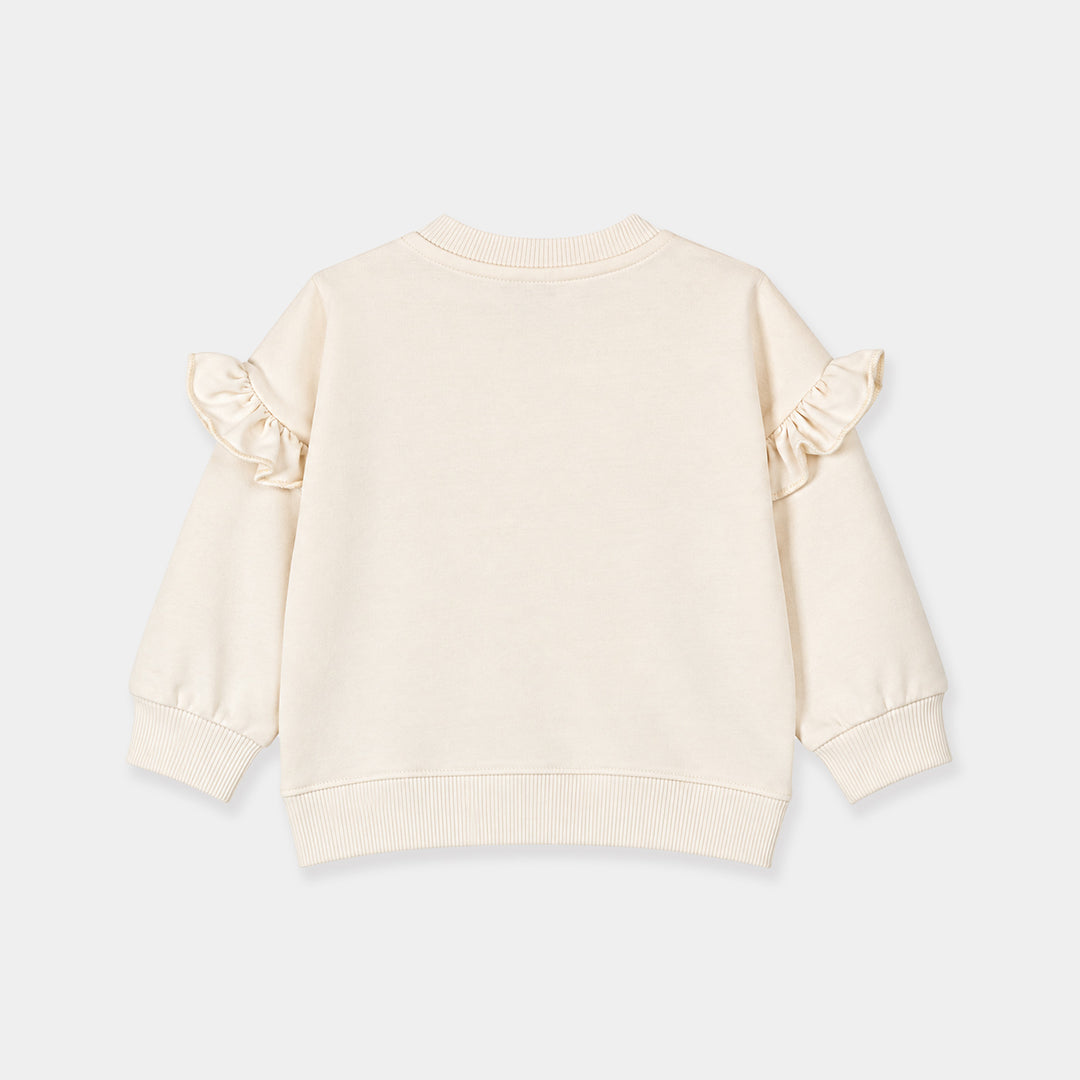 Infant Girls Fleece Sweatshirt Butterfly Dreams-Off.White