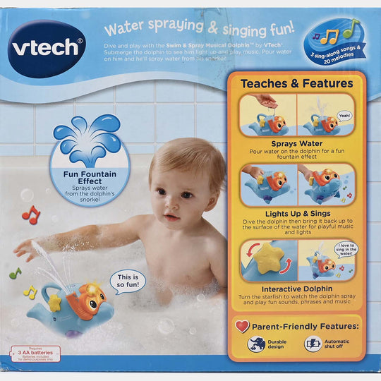 Swim & Spray Musical Dolphin Toy for Kids