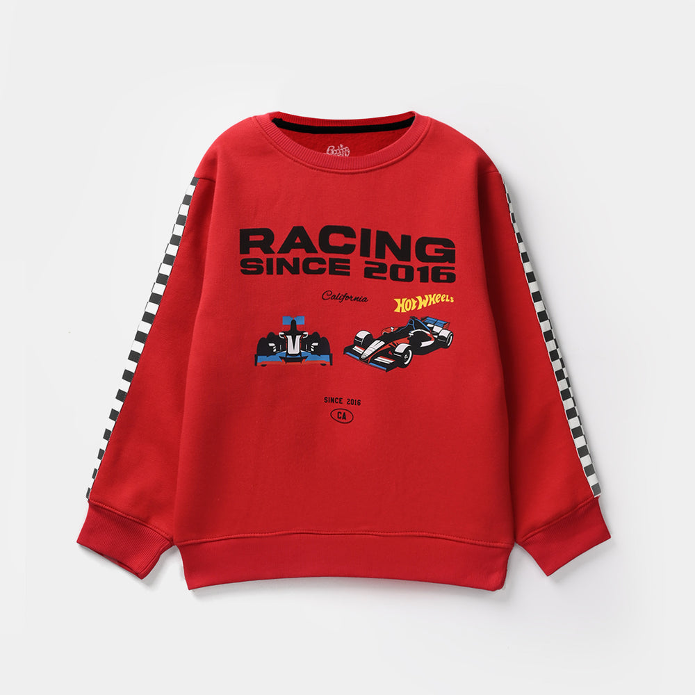 Boys Fleece 2 Piece Suit Racing-Red