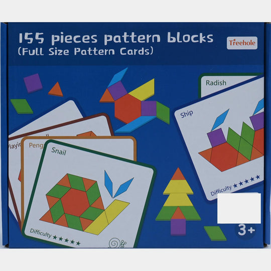 Creative Puzzle Pattern Blocks with Cards