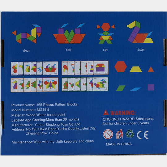 Creative Puzzle Pattern Blocks with Cards