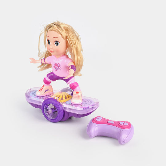 Remote-Control (RC) Skating Doll with Light & Sound