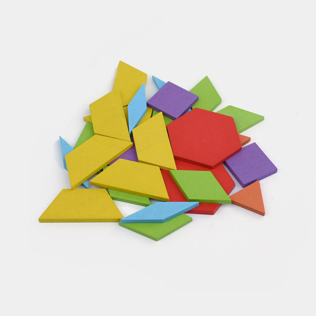 Creative Puzzle Pattern Blocks with Cards