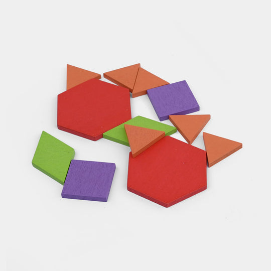 Creative Puzzle Pattern Blocks with Cards