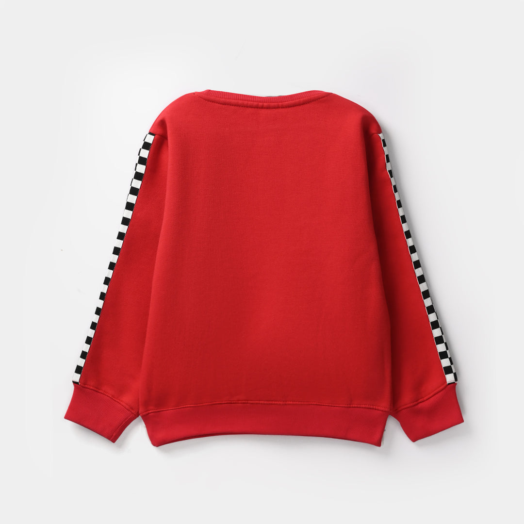 Boys Fleece 2 Piece Suit Racing-Red