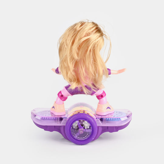 Remote-Control (RC) Skating Doll with Light & Sound