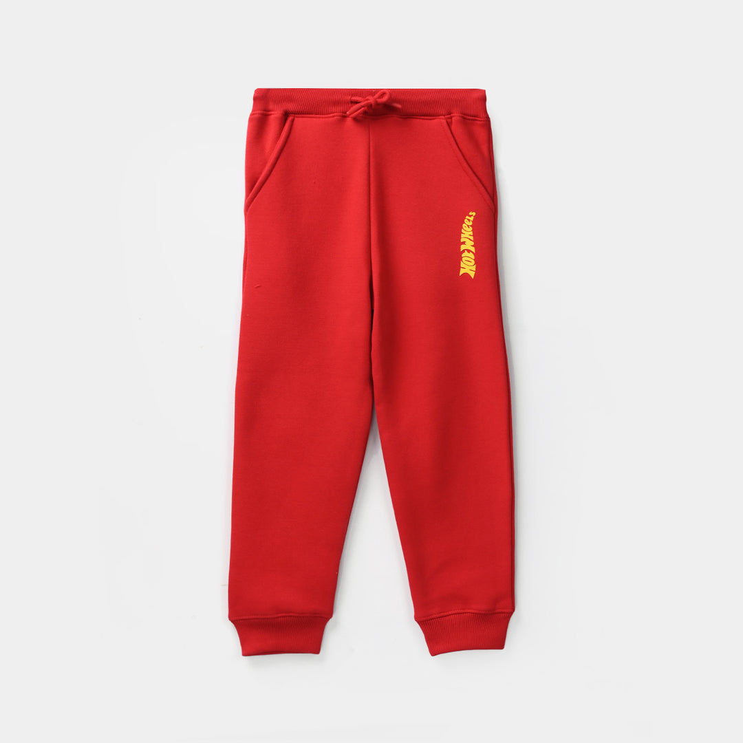 Boys Fleece 2 Piece Suit Racing-Red