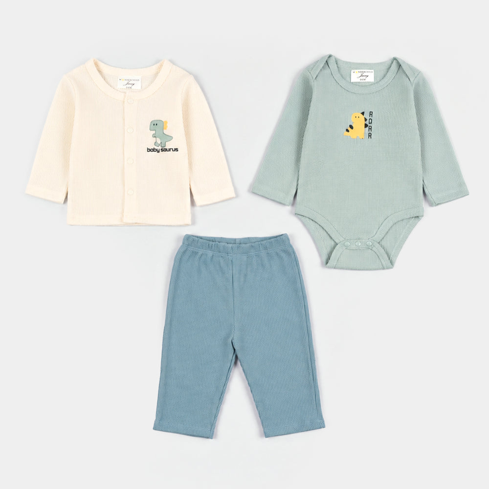 Infant Boys Velour & Thermal 7 PC Gift Set 319 - 045- Off.White