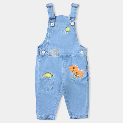 Infant Boys Denim rigid Dangri Dino-Ice Blue