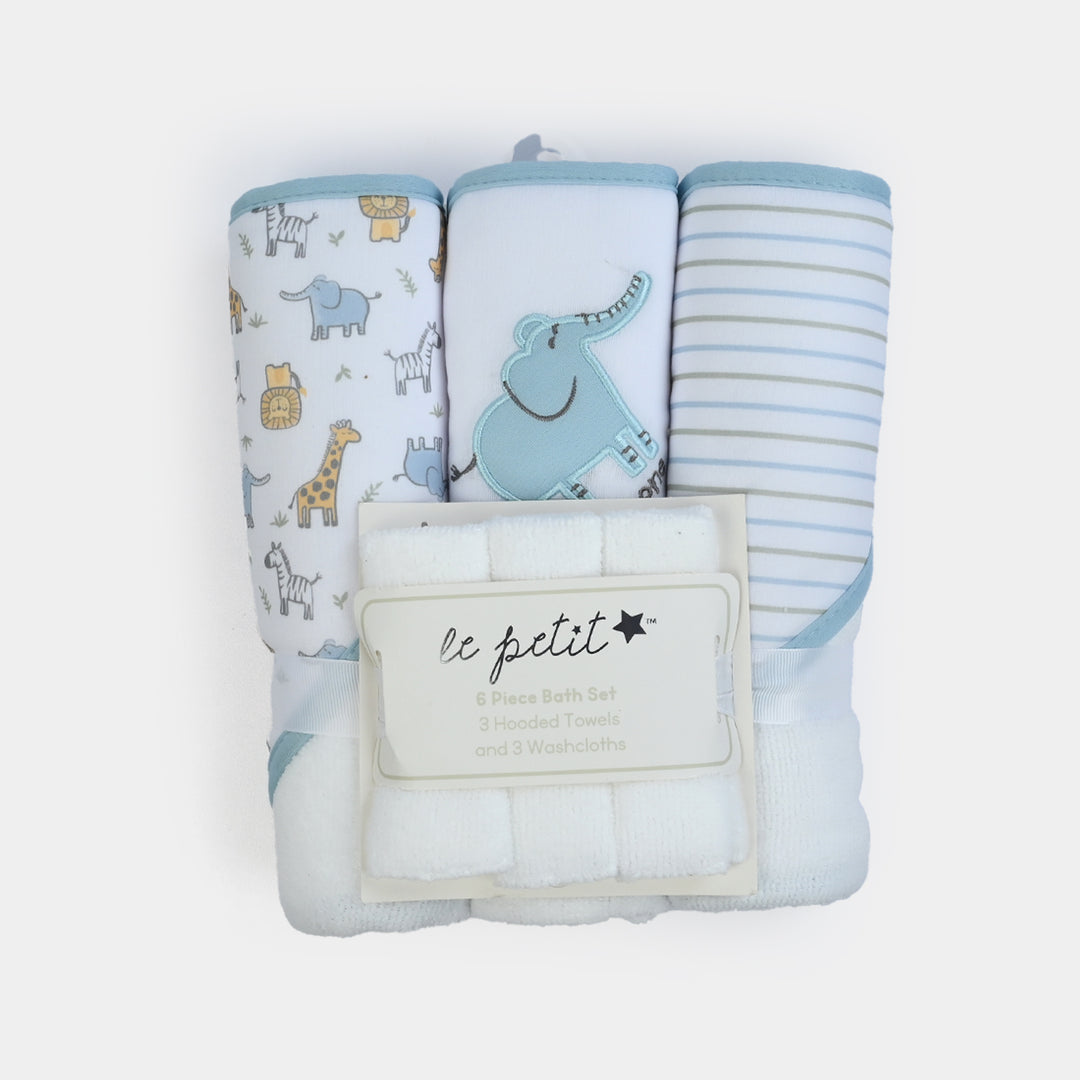 6-Piece Baby Bath & Face Towel Set