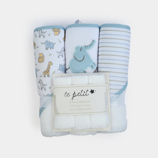 6-Piece Baby Bath & Face Towel Set