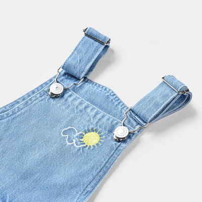 Infant Boys Denim rigid Dangri Dino-Ice Blue