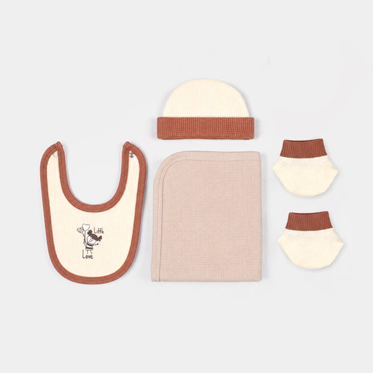 Infant Girls Velour & Thermal 7 PC Gift Set 319 - 090- Brown