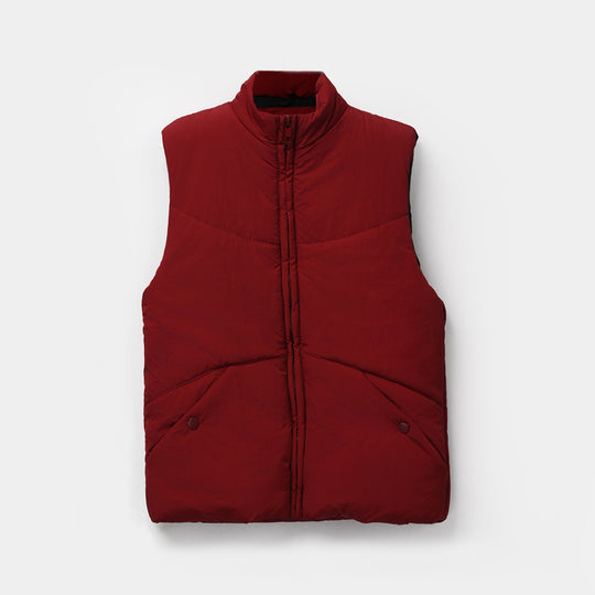 Girls Quilted Jacket S/L-MAROON