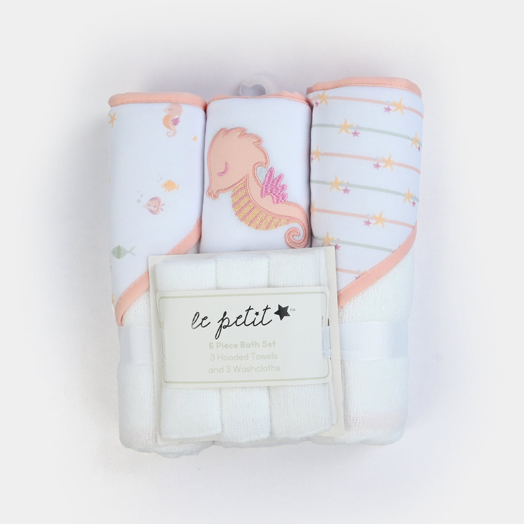 6-Piece Baby Bath & Face Towel Set