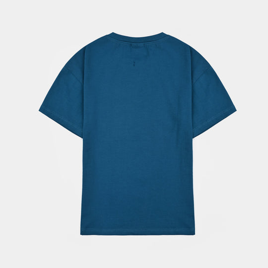 Boys Lycra Jersey T-Shirt Character-Teal