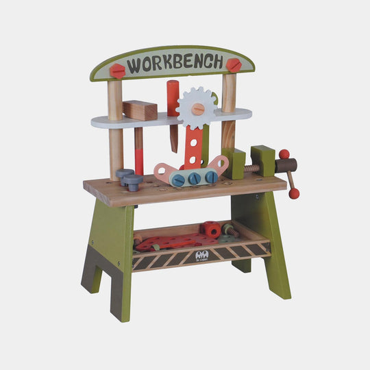 Green Worktop Wooden Workbench Set
