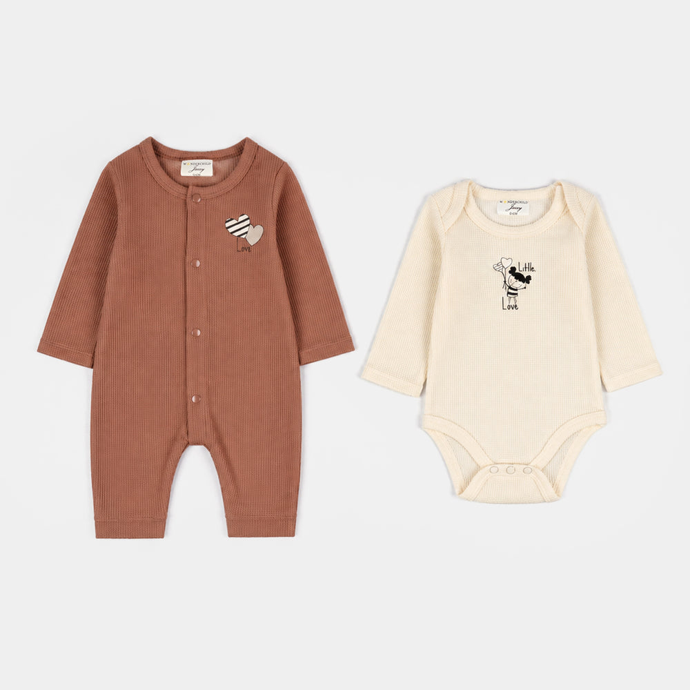 Infant Girls Velour & Thermal 5 PC Gift Set 319 - 089- Brown