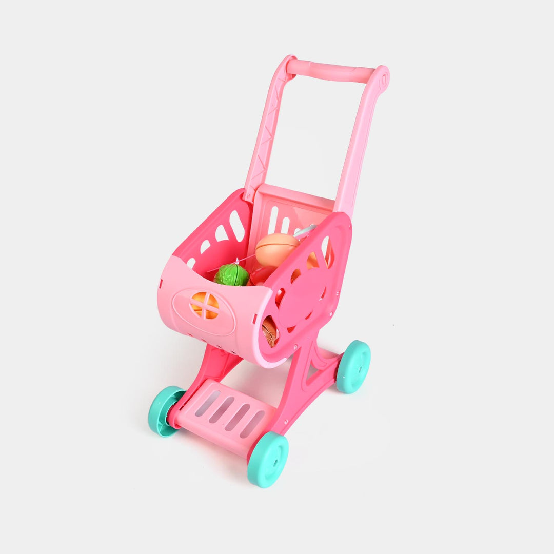 Children's Shopping Cart & Play Grocery Set