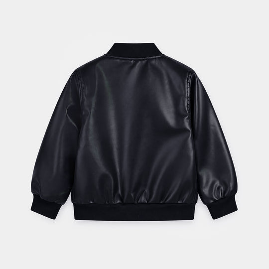 Boys PU Jacket Jetted-BLUE