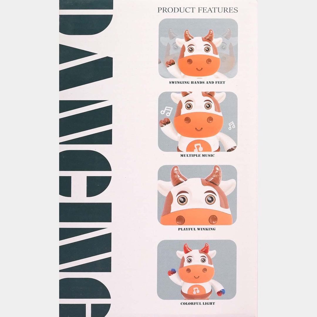 Dancing Cow Toy With Lights & Music