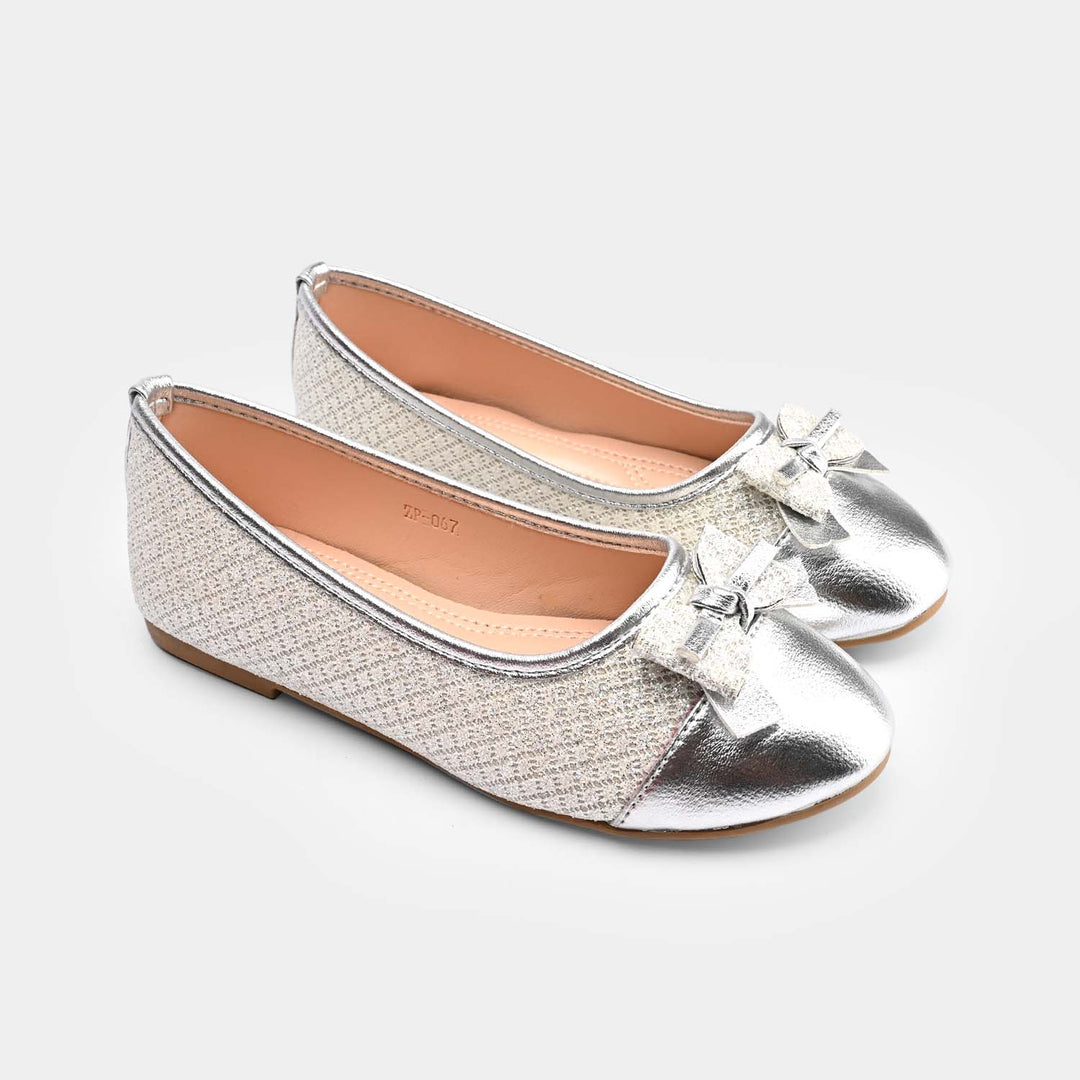 Girls Pumps ZP-067-SILVER