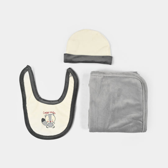 Infant Boys Velour & Thermal 5 PC Gift Set 319 - 059- Off.White.Grey