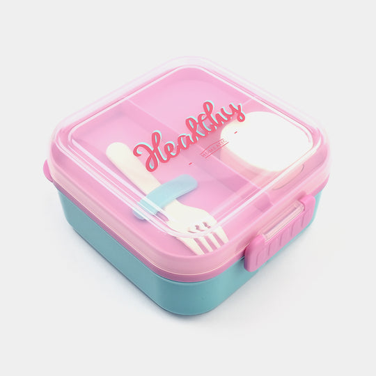 Plastic Lunch Box With Cutlery | 1.5ltr