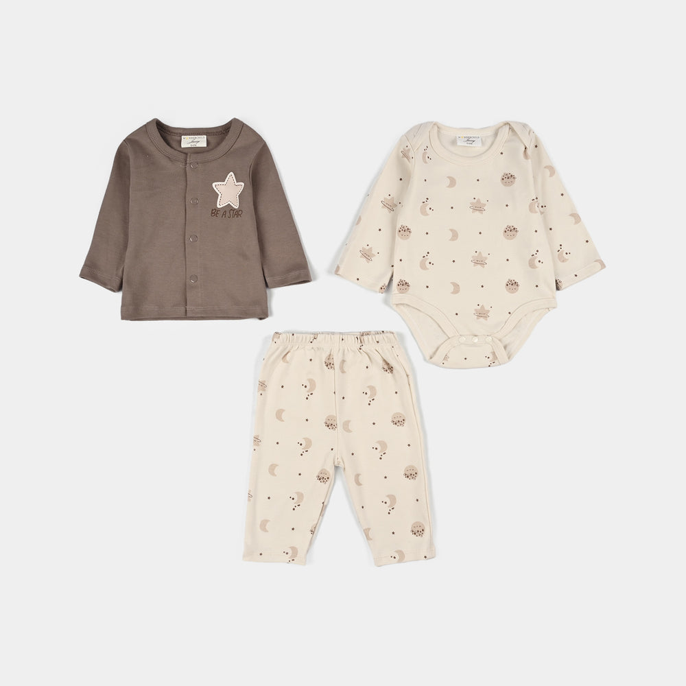 Infant Boys Velour & Thermal 7 PC Gift Set 319 - 030- Beige.Brown