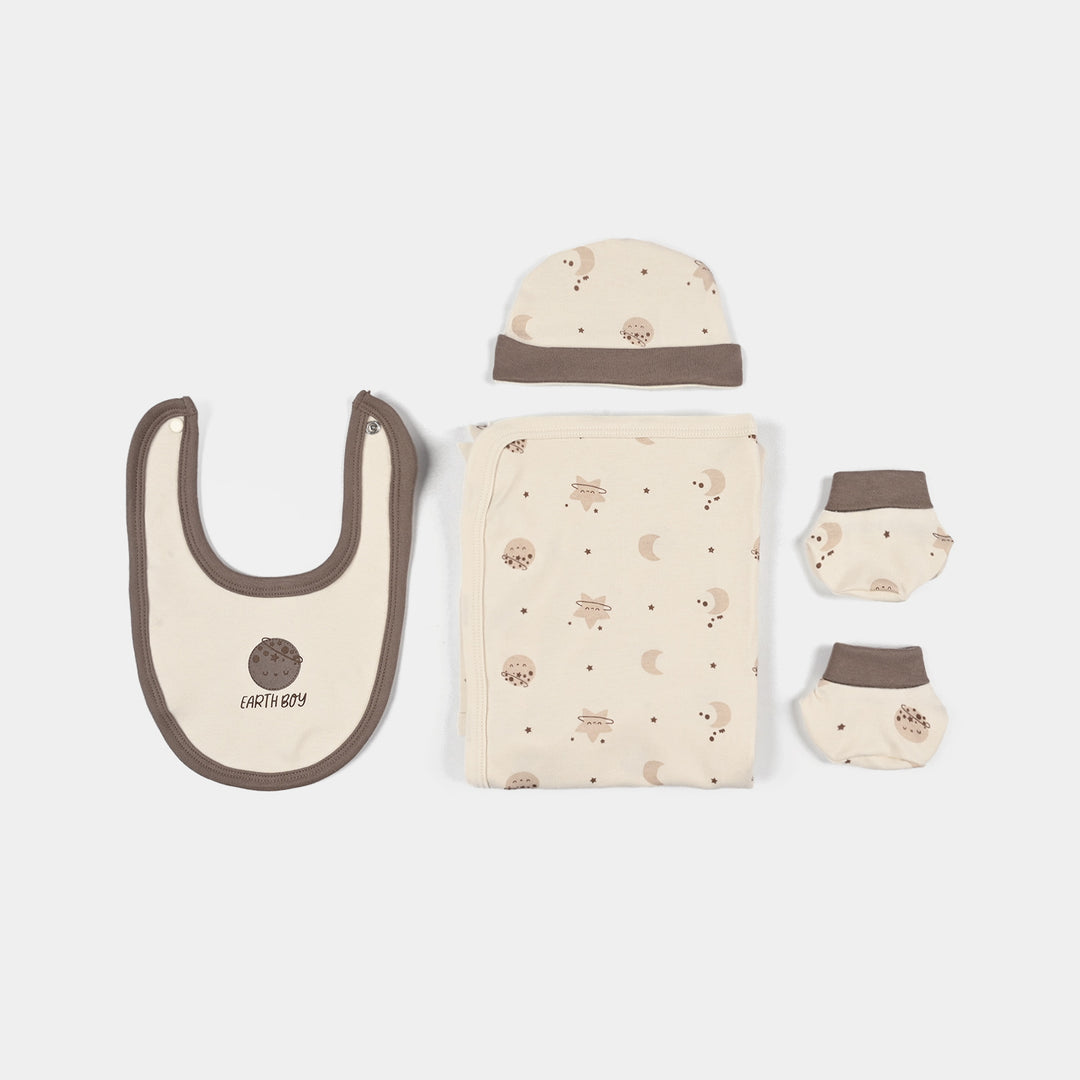 Infant Boys Velour & Thermal 7 PC Gift Set 319 - 030- Beige.Brown