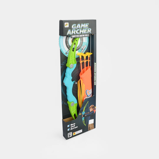 68Cm Bow With Arrows & Target