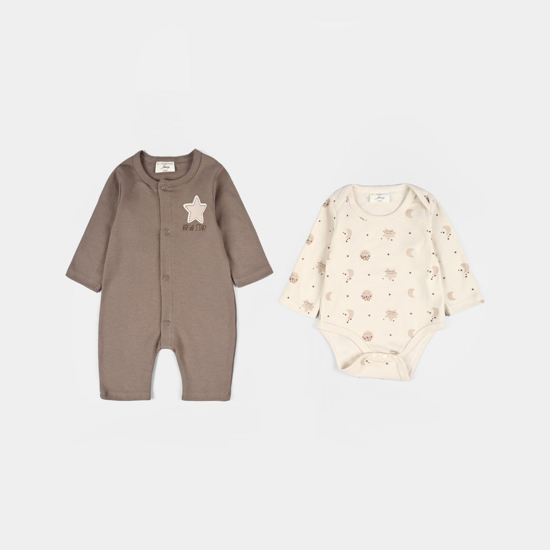 Infant Boys Velour & Thermal 5 PC Gift Set 319 - 029- Beige.Brown