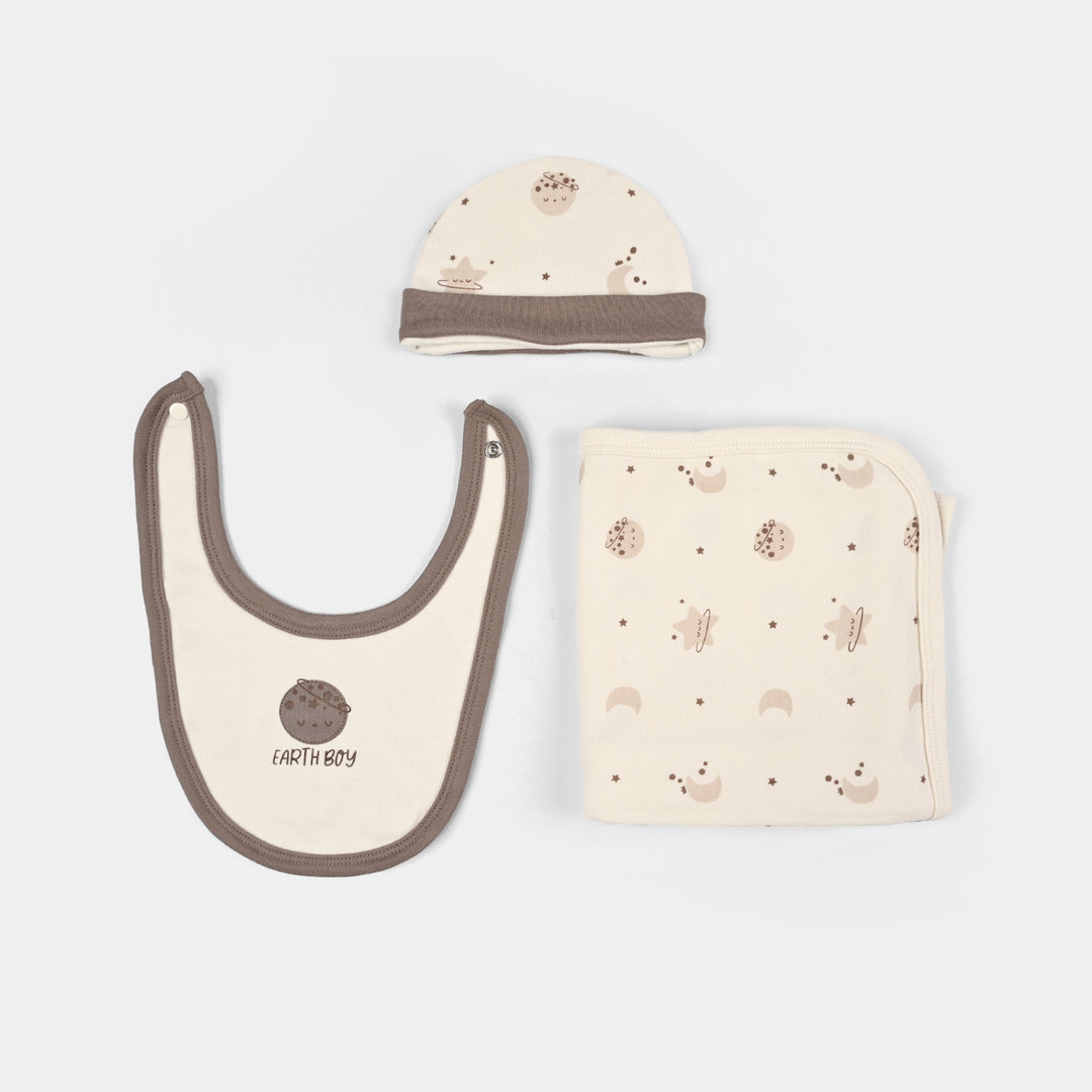 Infant Boys Velour & Thermal 5 PC Gift Set 319 - 029- Beige.Brown