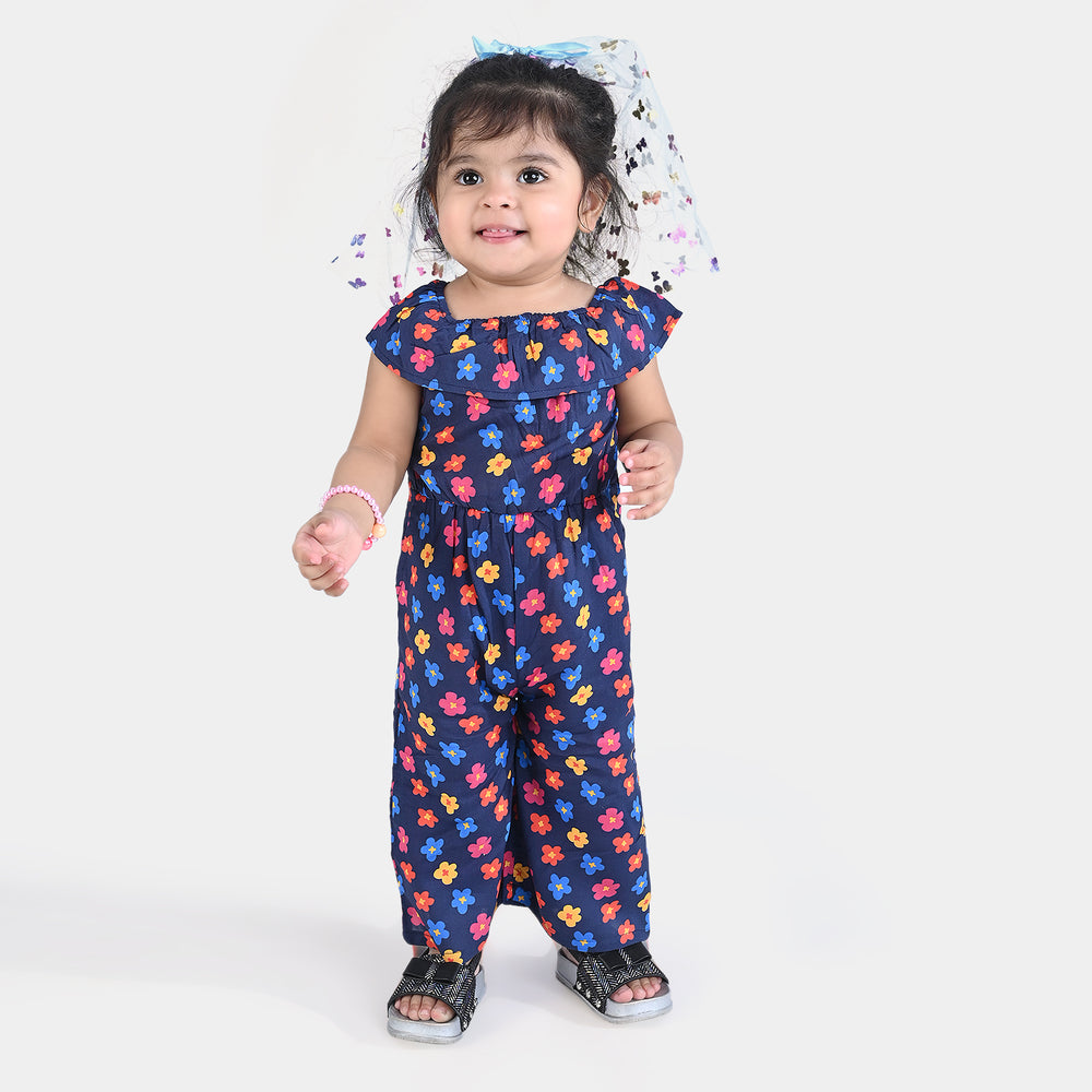 Infant Girls Viscose Jumpsuit Delvis-Blue