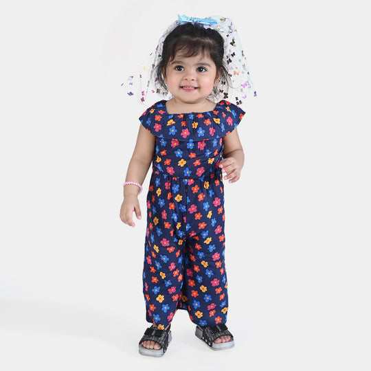 Infant Girls Viscose Jumpsuit Delvis-Blue