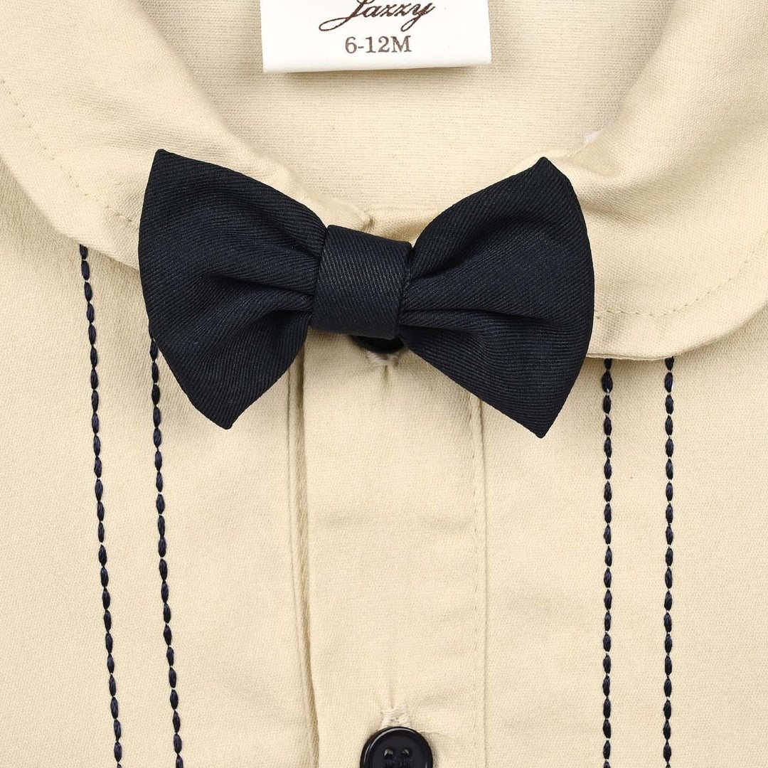 Boys Cotton Interlock Woven Suit 320 - 035- Navy