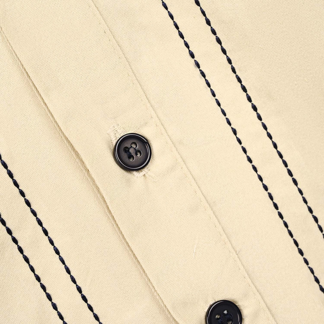Boys Cotton Interlock Woven Suit 320 - 035- Navy